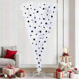 Albero di Natale artificiale Bianco 240 cm PVC e Acciaio