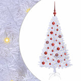 Albero di Natale artificiale Bianco 120 cm PVC e Acciaio