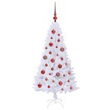 Albero di Natale artificiale Bianco 120 cm PVC e Acciaio