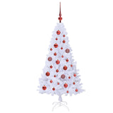 Albero di Natale artificiale Bianco 120 cm PVC e Acciaio