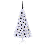 Albero di Natale artificiale Bianco 120 cm PVC e Acciaio