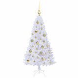 Albero di Natale artificiale Bianco 120 cm PVC e Acciaio