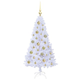 Albero di Natale artificiale Bianco 120 cm PVC e Acciaio