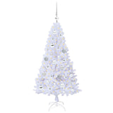 Albero di Natale artificiale Bianco 120 cm PVC e Acciaio