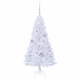 Albero di Natale artificiale Bianco 120 cm PVC e Acciaio