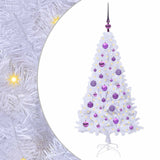 Albero di Natale artificiale Bianco 120 cm PVC e Acciaio