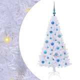 Albero di Natale artificiale Bianco 120 cm PVC e Acciaio