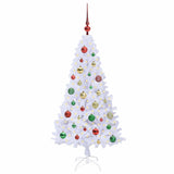 Albero di Natale artificiale Bianco 120 cm PVC e Acciaio