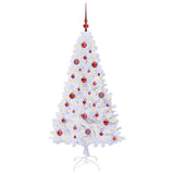 Albero di Natale artificiale Bianco 150 cm PVC e Acciaio