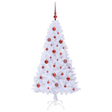Albero di Natale artificiale Bianco 150 cm PVC e Acciaio