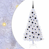Albero di Natale artificiale Bianco 150 cm PVC e Acciaio