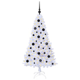 Albero di Natale artificiale Bianco 150 cm PVC e Acciaio