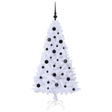 Albero di Natale artificiale Bianco 150 cm PVC e Acciaio