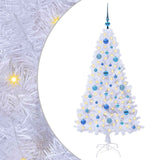 Albero di Natale artificiale Bianco 150 cm PVC e Acciaio