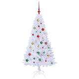 Albero di Natale artificiale Bianco 150 cm PVC e Acciaio