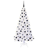 Albero di Natale artificiale Bianco 180 cm PVC e Acciaio