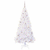 Albero di Natale artificiale Bianco 180 cm PVC e Acciaio