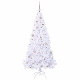 Albero di Natale artificiale Bianco 180 cm PVC e Acciaio