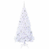 Albero di Natale artificiale Bianco 180 cm PVC e Acciaio