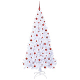 Albero di Natale artificiale Bianco 210 cm PVC e Acciaio