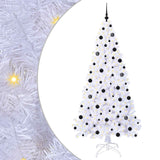 Albero di Natale artificiale Bianco 210 cm PVC e Acciaio