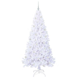 Albero di Natale artificiale Bianco 210 cm PVC e Acciaio