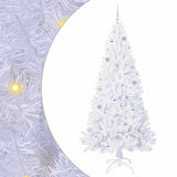 Albero di Natale artificiale Bianco 210 cm PVC e Acciaio