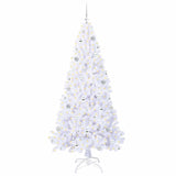 Albero di Natale artificiale Bianco 210 cm PVC e Acciaio