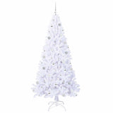 Albero di Natale artificiale Bianco 210 cm PVC e Acciaio