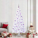 Albero di Natale artificiale Bianco 210 cm PVC e Acciaio