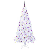 Albero di Natale artificiale Bianco 210 cm PVC e Acciaio