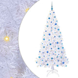Albero di Natale artificiale Bianco 210 cm PVC e Acciaio