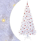 Albero di Natale artificiale Bianco 240 cm PVC e Acciaio