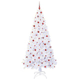 Albero di Natale artificiale Bianco 240 cm PVC e Acciaio