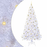 Albero di Natale artificiale Bianco 240 cm PVC e Acciaio