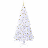 Albero di Natale artificiale Bianco 240 cm PVC e Acciaio