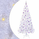 Albero di Natale artificiale Bianco 240 cm PVC e Acciaio