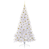 Albero di Natale artificiale Bianco 180 cm PVC e Acciaio