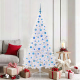 Albero di Natale artificiale Bianco 180 cm PVC e Acciaio