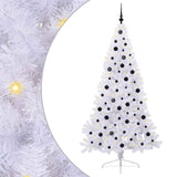 Albero di Natale artificiale Bianco 210 cm PVC e Acciaio