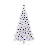 Albero di Natale artificiale Bianco 210 cm PVC e Acciaio