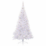 Albero di Natale artificiale Bianco 210 cm PVC e Acciaio