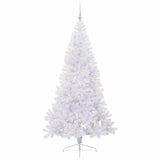 Albero di Natale artificiale Bianco 210 cm PVC e Acciaio