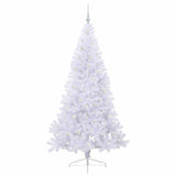Albero di Natale artificiale Bianco 210 cm PVC e Acciaio