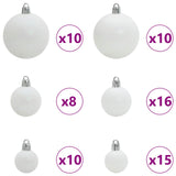 Albero di Natale artificiale Bianco 210 cm PVC e Acciaio