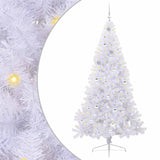 Albero di Natale artificiale Bianco 210 cm PVC e Acciaio