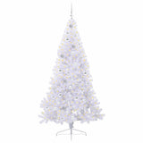 Albero di Natale artificiale Bianco 210 cm PVC e Acciaio