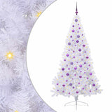 Albero di Natale artificiale Bianco 210 cm PVC e Acciaio