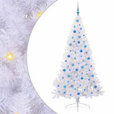 Albero di Natale artificiale Bianco 210 cm PVC e Acciaio