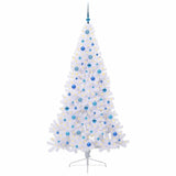 Albero di Natale artificiale Bianco 210 cm PVC e Acciaio